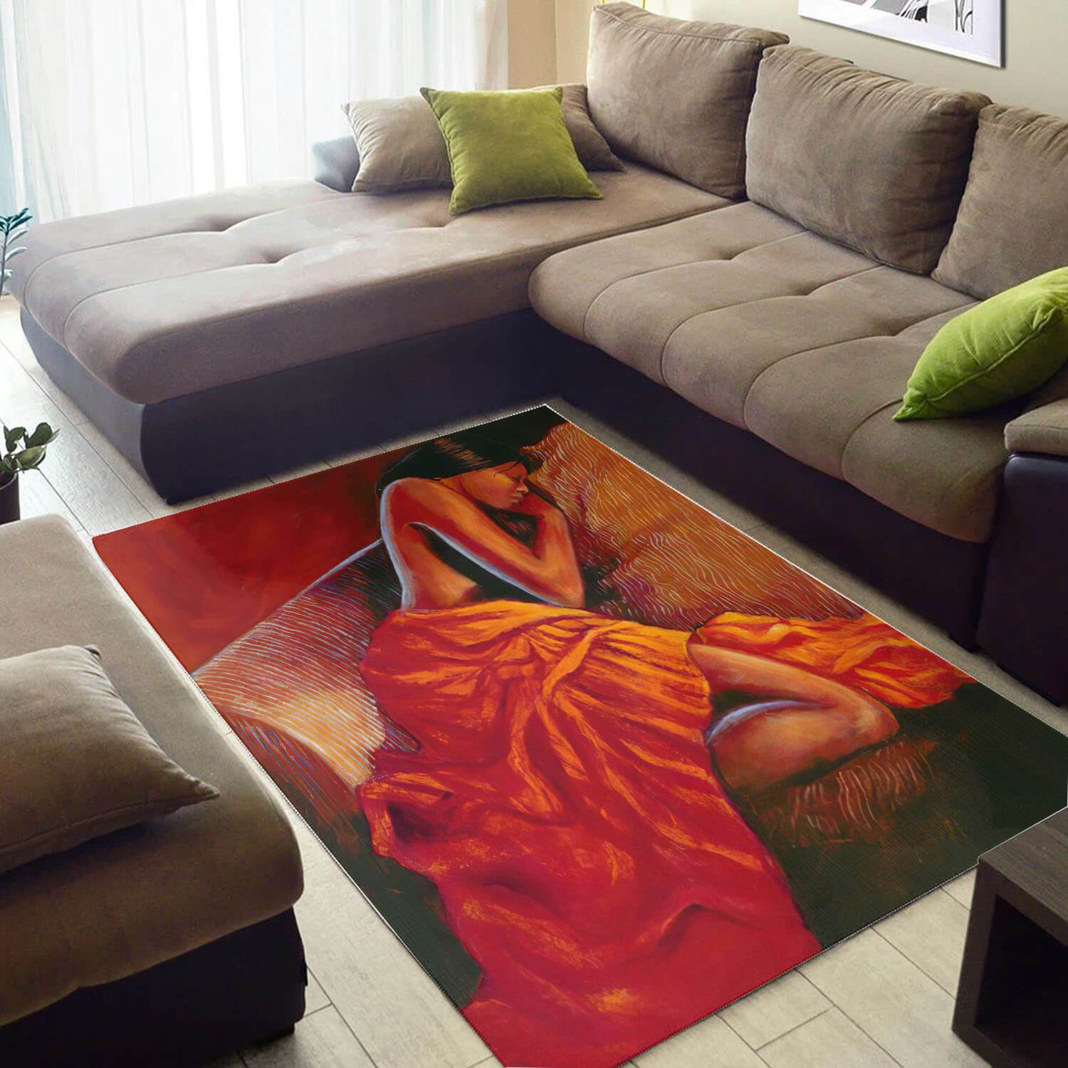 Inspired African Beautiful Themed Melanin Afro Woman Large Home Rug 2 Inspired African Beautiful Themed Melanin Afro Woman Large Home Rug