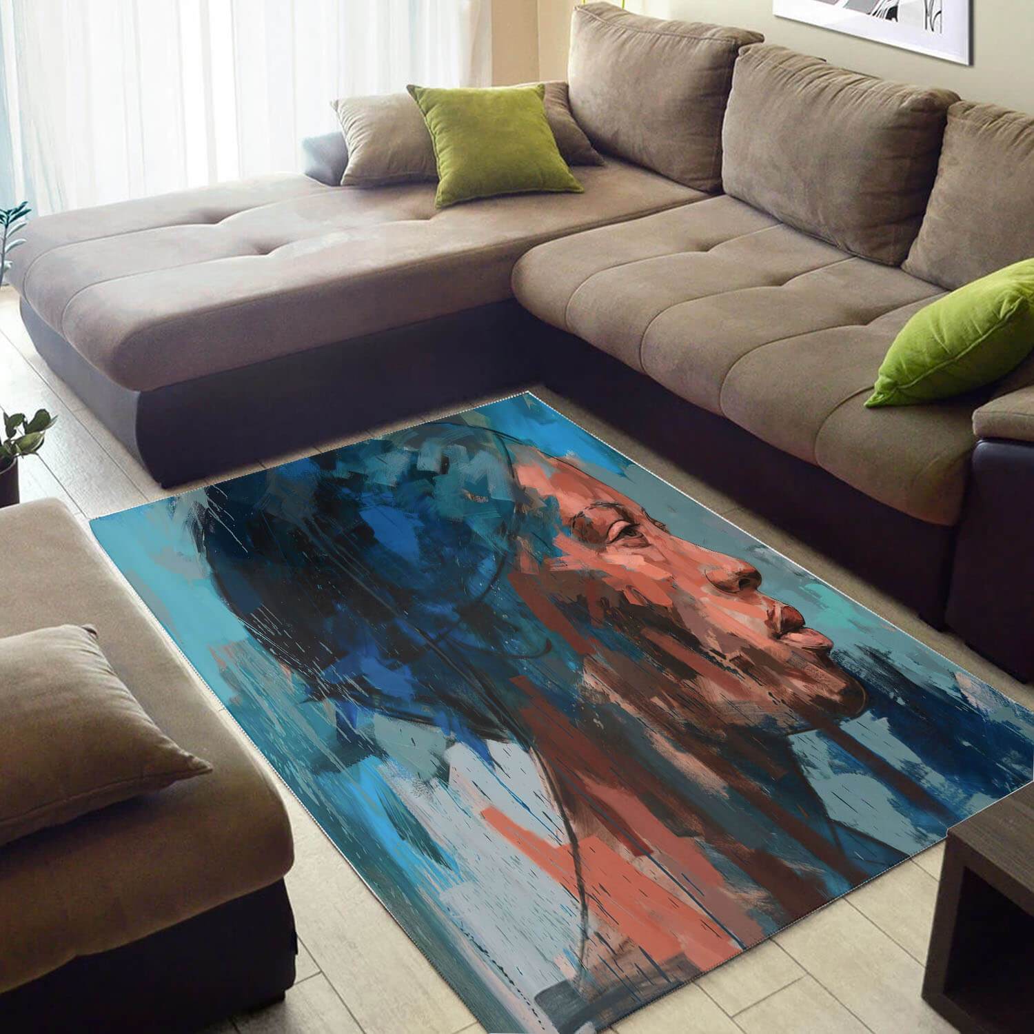 Inspired African Style Beautiful Afro American Melanin Woman Design Floor Carpet Room Rug 3 Inspired African Style Beautiful Afro American Melanin Woman Design Floor Carpet Room Rug