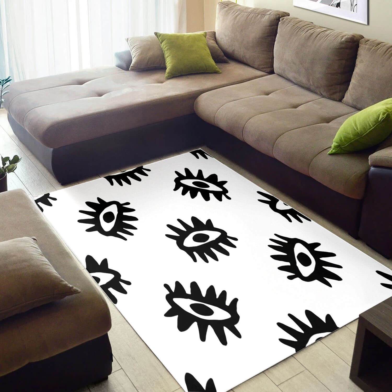 Evil Eye Seamless Pattern Design Home Rug