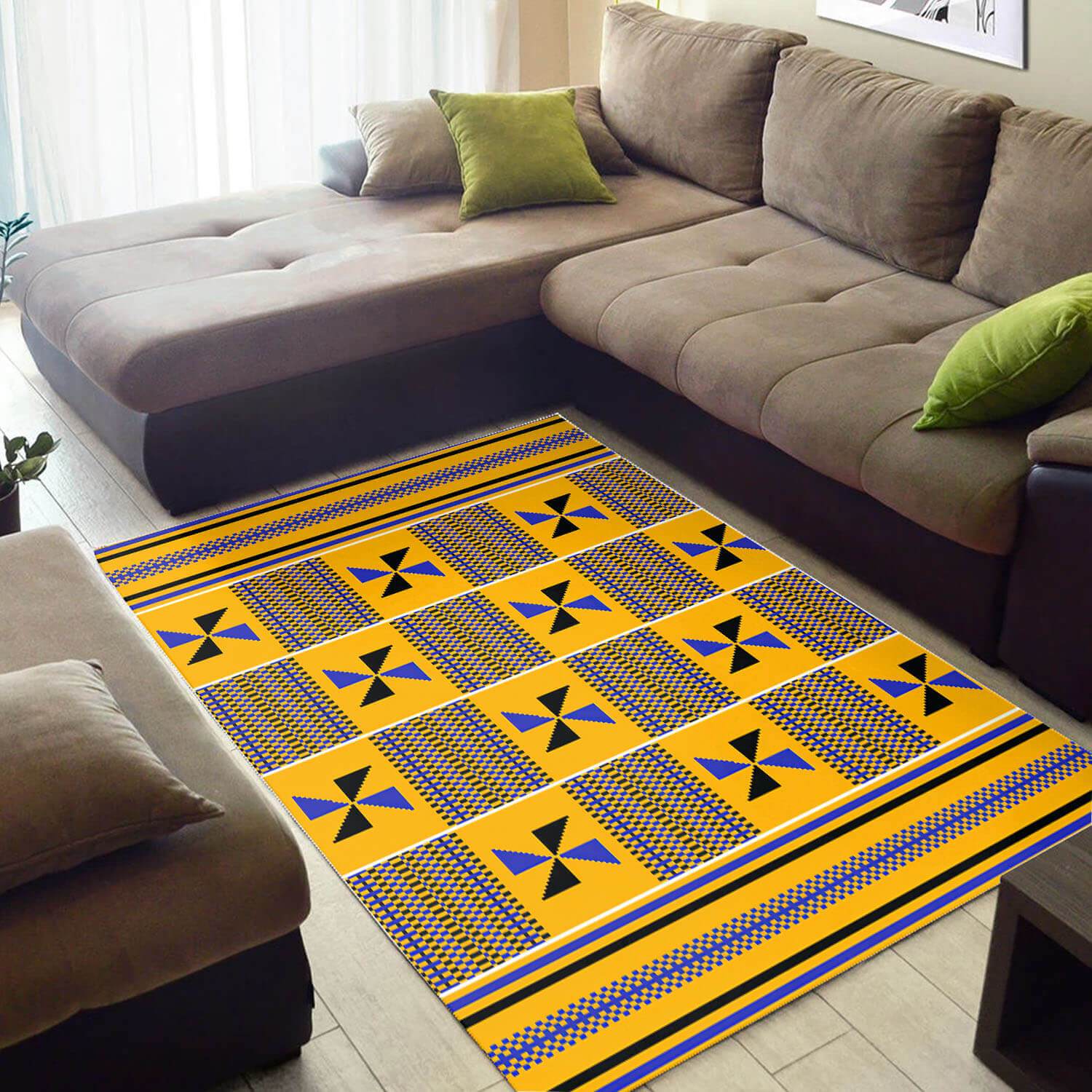 Vintage African Ethnic Seamless Pattern Home Rug