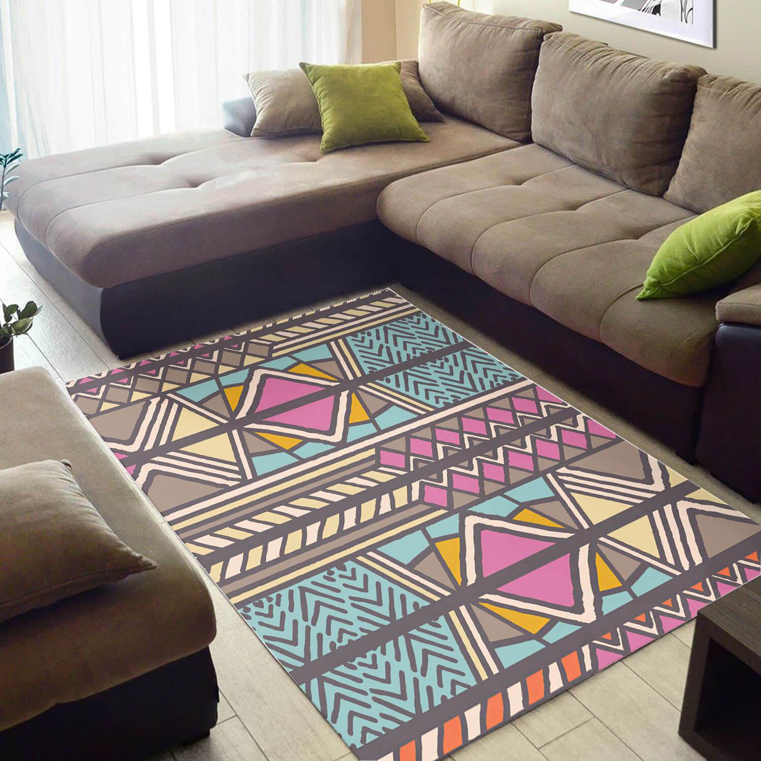 African Unique Seamless Pattern Design Rug