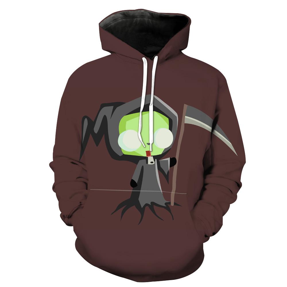 Invader Zim Grim Reaper Invader Zim Hoodie 3D