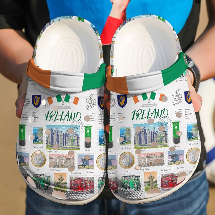 Irish Ireland Postcard Crocs Clog Shoes 2 Irish Ireland Postcard Crocs Clog Shoes