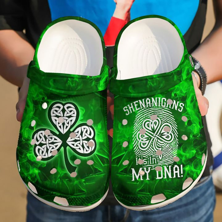 Irish Shamrock Crocs Clog Shoes