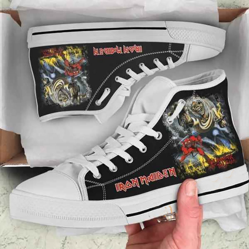 Iron Maiden High Top Shoes 10 Iron Maiden High Top Shoes