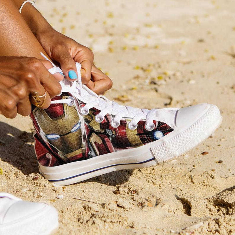 Iron Man Custom Marvel Superhero Movie High Top Shoes