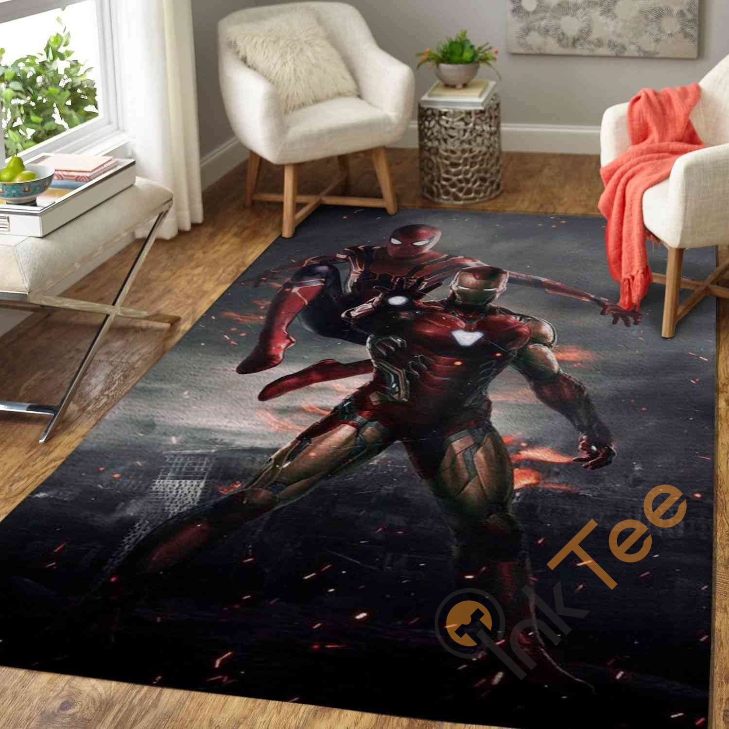 Iron Man Spider Man Area Rug 3 Iron Man Spider Man Area Rug