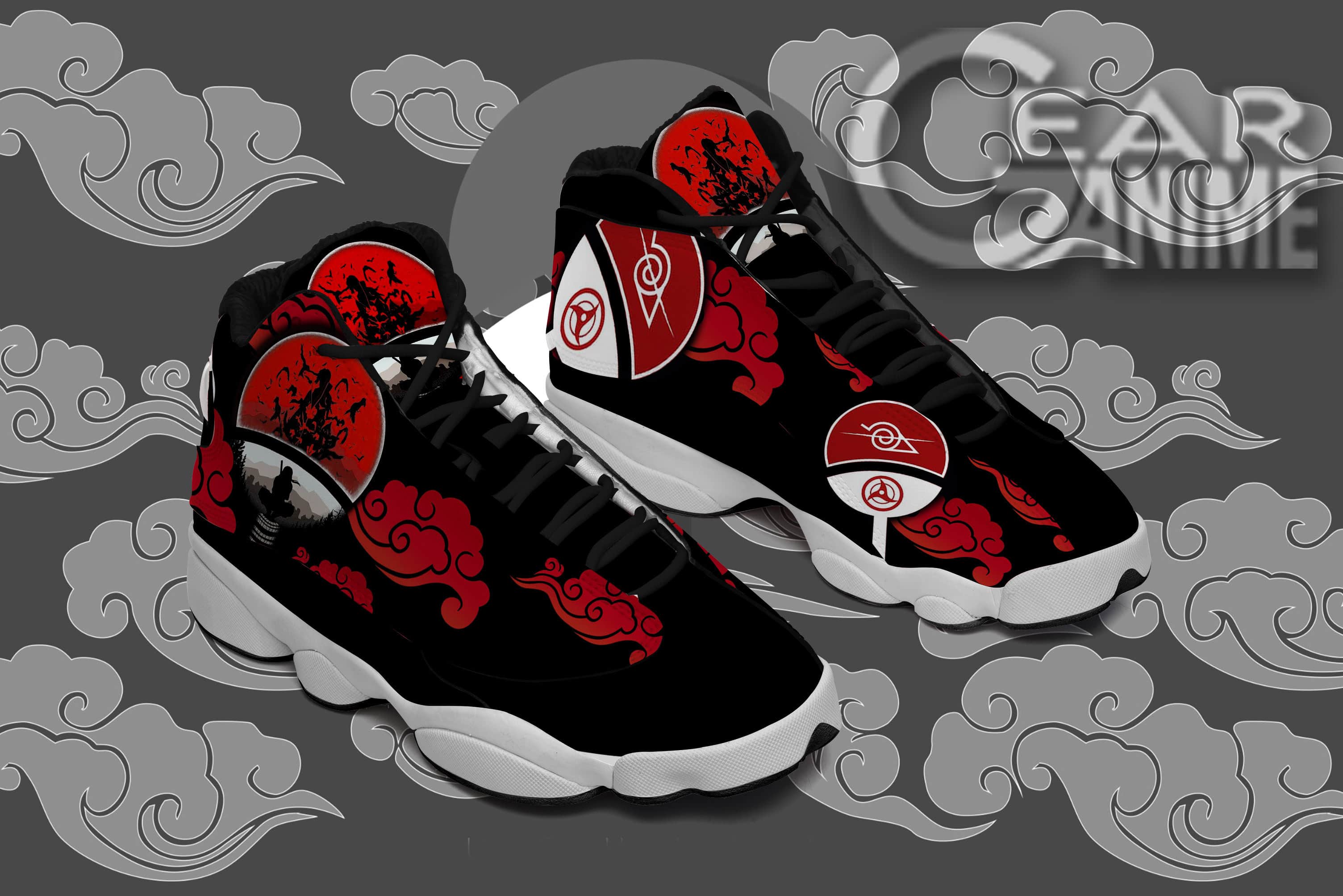 Itachi Akatsuki Naruto Anime Custom Air Jordan Shoes