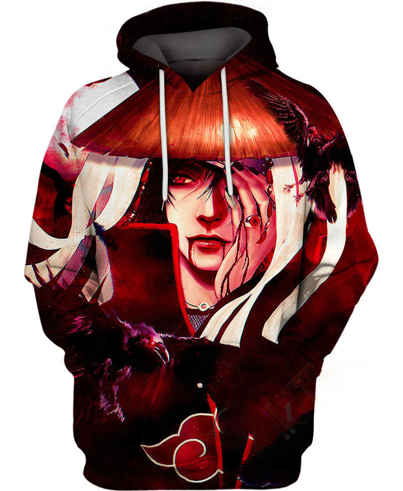 Itachi Blood Hoodie 3D