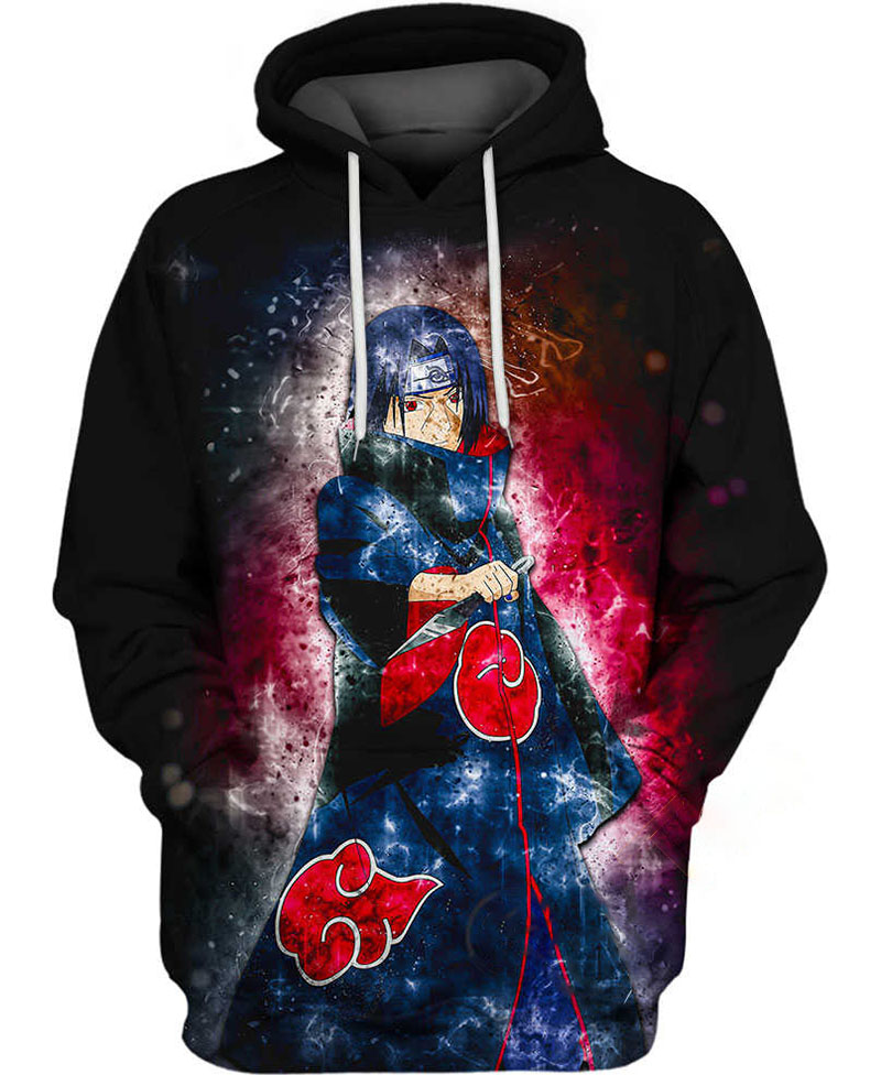 Itachi Copy Wheel Eye Hoodie 3D