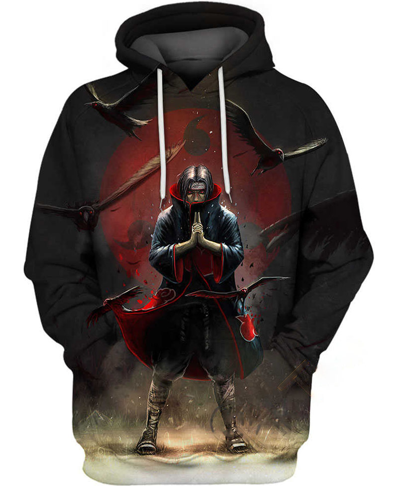 Itachi Uchiha Sharingan Hoodie 3D