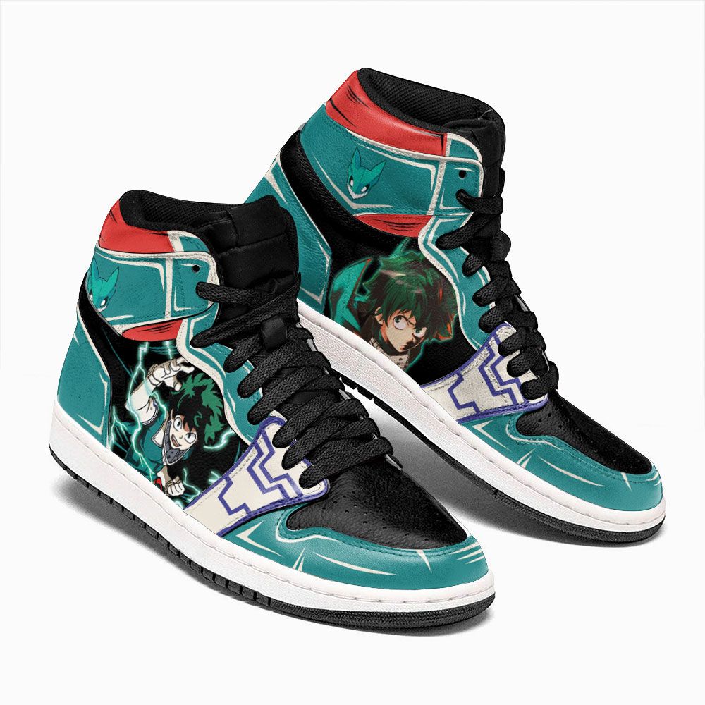Izuku Midoriya Custom My Hero Academia Anime Air Jordan Shoes 2 Izuku Midoriya Custom My Hero Academia Anime Air Jordan Shoes