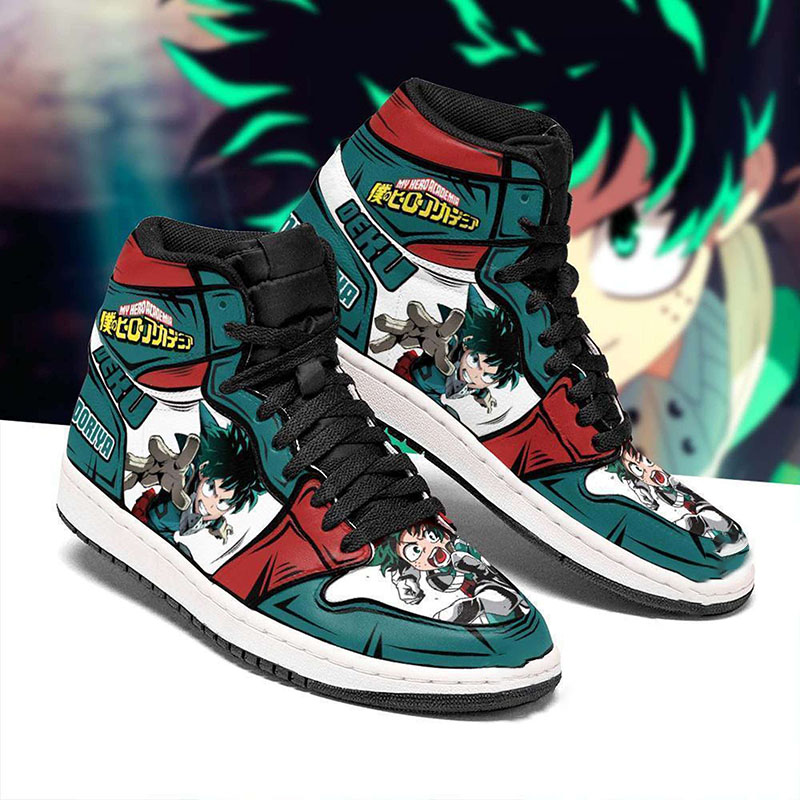 Izuku Midoriya My Hero Academia Personalized Deku Custom Air Jordan Shoes 9 Izuku Midoriya My Hero Academia Personalized Deku Custom Air Jordan Shoes