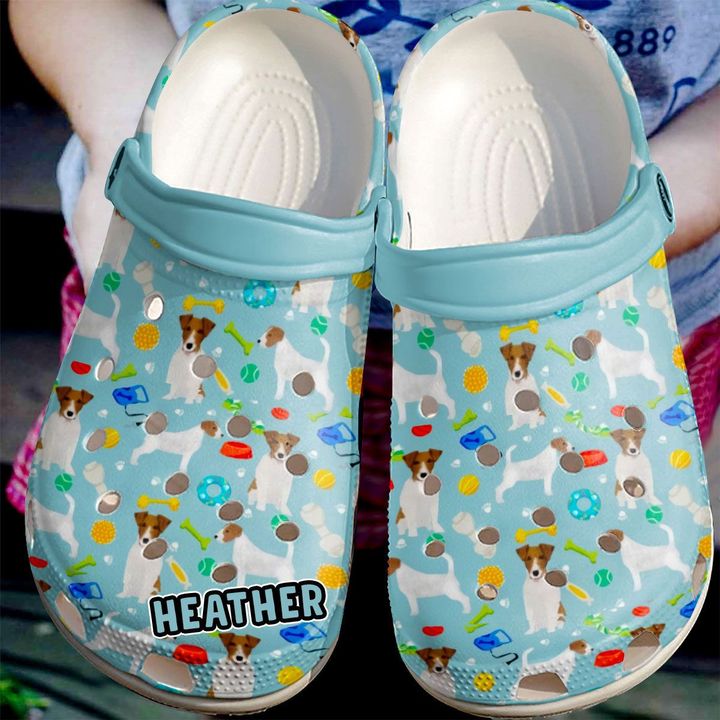 Jack Russell Personalized Naughty Boys Crocs Clog Shoes