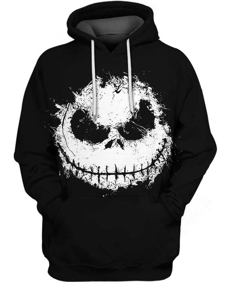 Jack Skeleton Face Hoodie 3D 13 Jack Skeleton Face Hoodie 3D