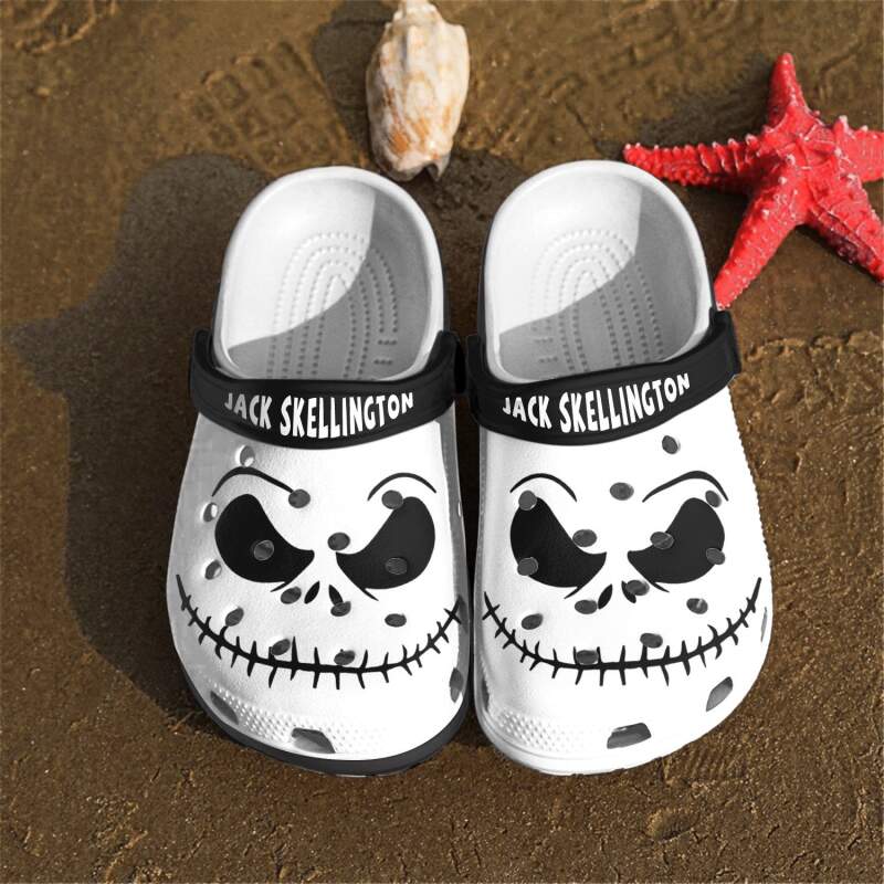 Jack Skellington Crocband Crocs Clog Shoes 3 Jack Skellington Crocband Crocs Clog Shoes