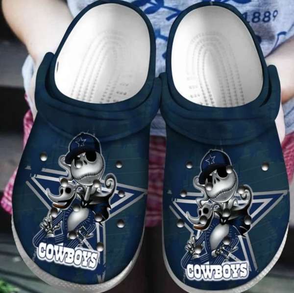 Jack Skellington Dallas Cowboys Crocs Clog Shoes 5 Jack Skellington Dallas Cowboys Crocs Clog Shoes