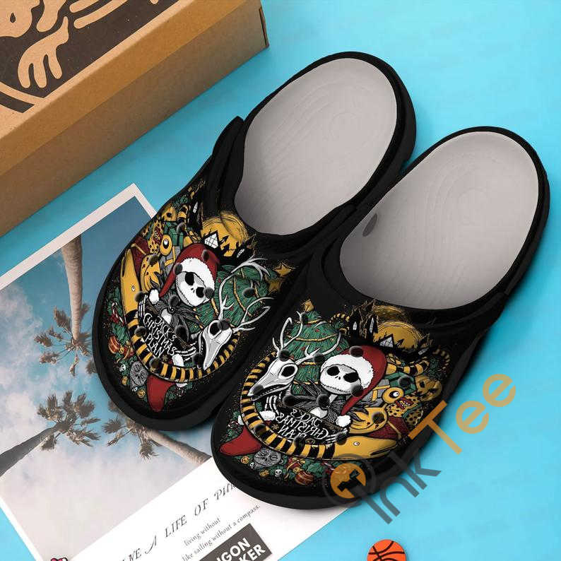 Jack’s Christmas Plan Skellington The Nightmare Before Movie Vangogh Painting Crocs Clog Shoes