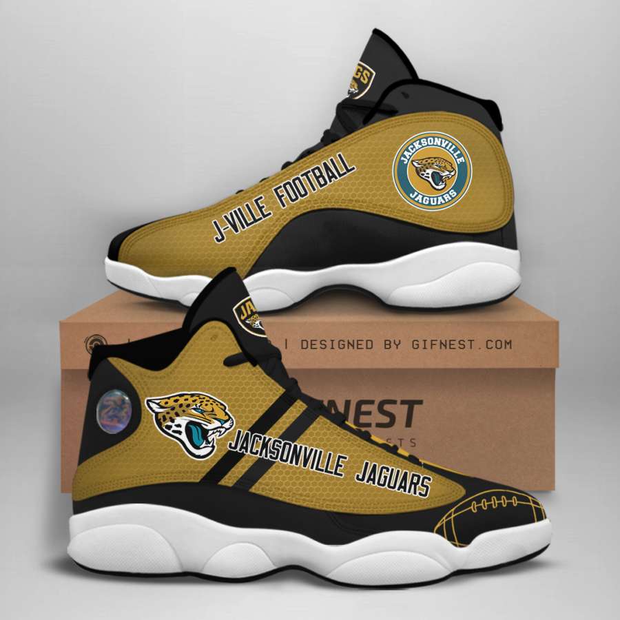 Jacksonville Jaguars Custom Air Jordan Shoes 10 Jacksonville Jaguars Custom Air Jordan Shoes