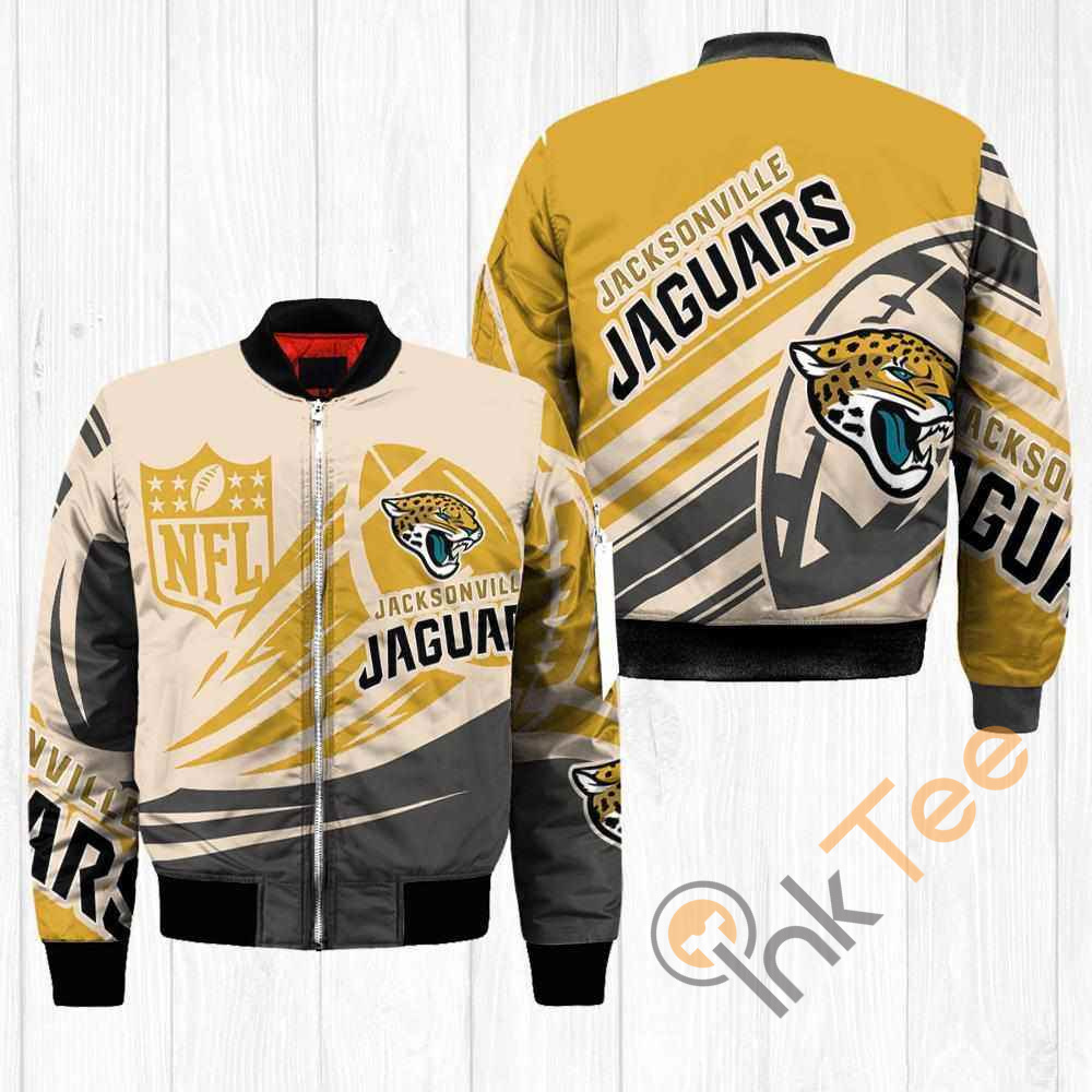 Jacksonville Jaguars NFL Balls Apparel Best Christmas Gift For Fans Bomber Jacket