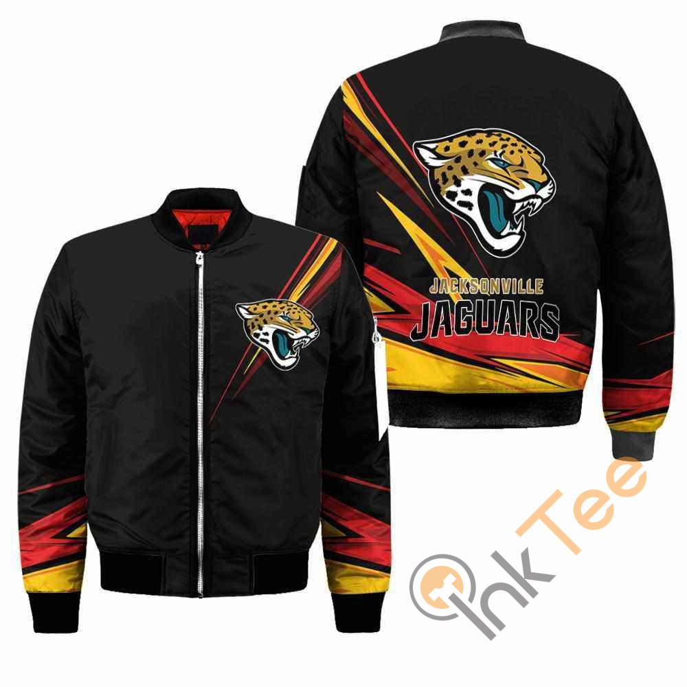 Jacksonville Jaguars NFL Black Apparel Best Christmas Gift For Fans Bomber Jacket