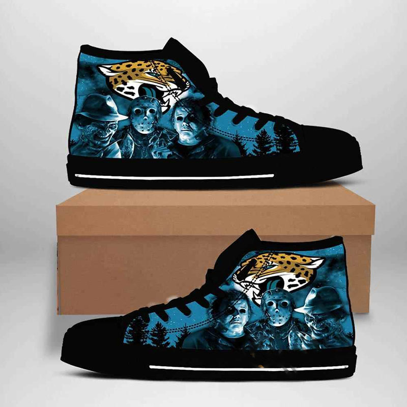 Jacksonville Jaguars Nfl Football High Top Shoes