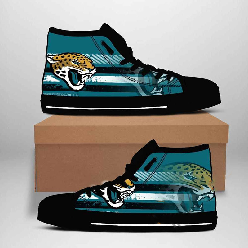 Jacksonville Jaguars Nfl Football High Top Shoes 7 Jacksonville Jaguars Nfl Football High Top Shoes