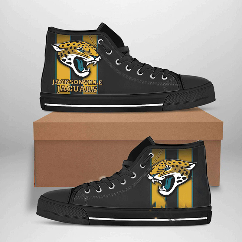Jacksonville Jaguars Nfl Football High Top Shoes