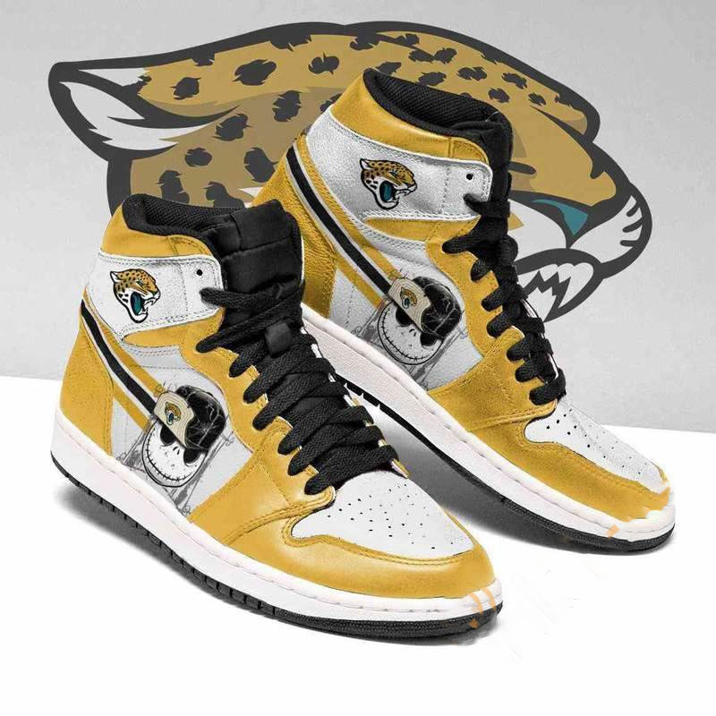 Jacksonville Jaguars Nfl Football Jack Skellington Custom Air Jordan Shoes 10 Jacksonville Jaguars Nfl Football Jack Skellington Custom Air Jordan Shoes