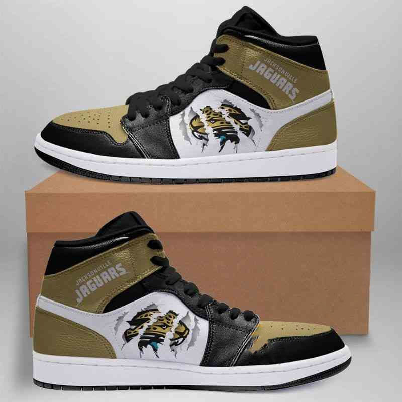 Jacksonville Jaguars NFL Custom Air Jordan Shoes 10 Jacksonville Jaguars NFL Custom Air Jordan Shoes