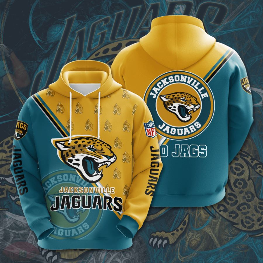 Jacksonville Jaguars Custom Hoodie 3D 6 Jacksonville Jaguars Custom Hoodie 3D