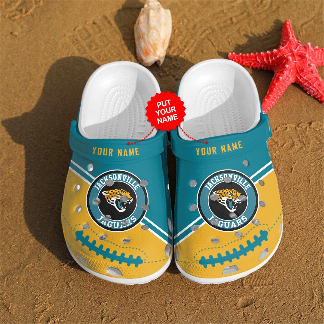Jacksonville Jaguars Personalized Custom For Nfl Fans Crocs Clog Shoes