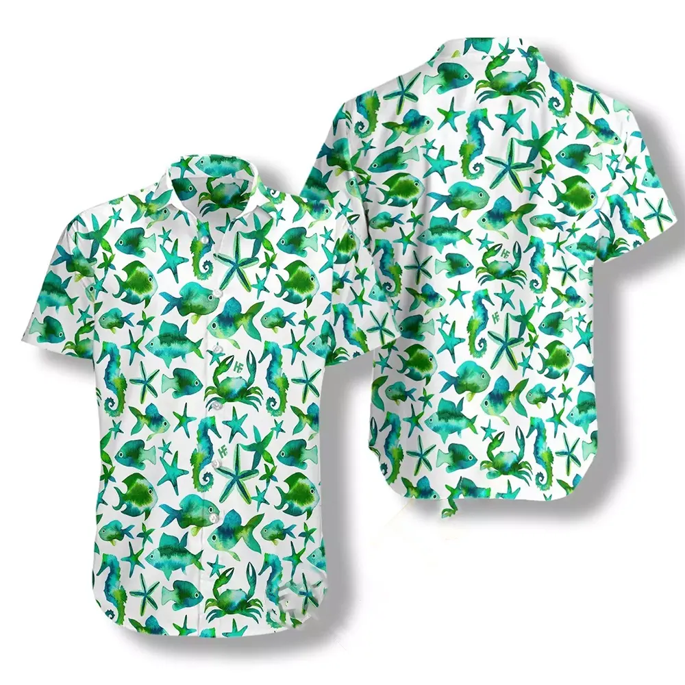 Jade Fish Hawaiian shirts