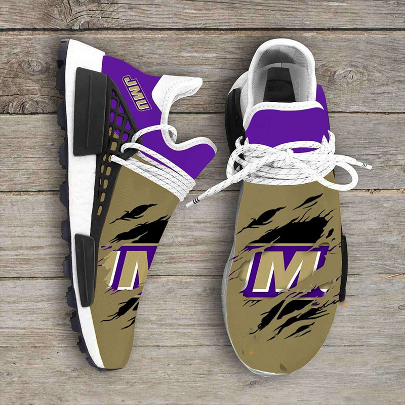 James Madison Dukes NCAA NMD Human Shoes