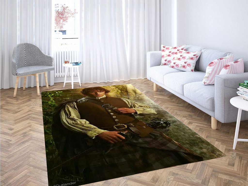 Jamie Fraser Outlander Starz Series Living Room Modern Carpet Rug 6 Jamie Fraser Outlander Starz Series Living Room Modern Carpet Rug