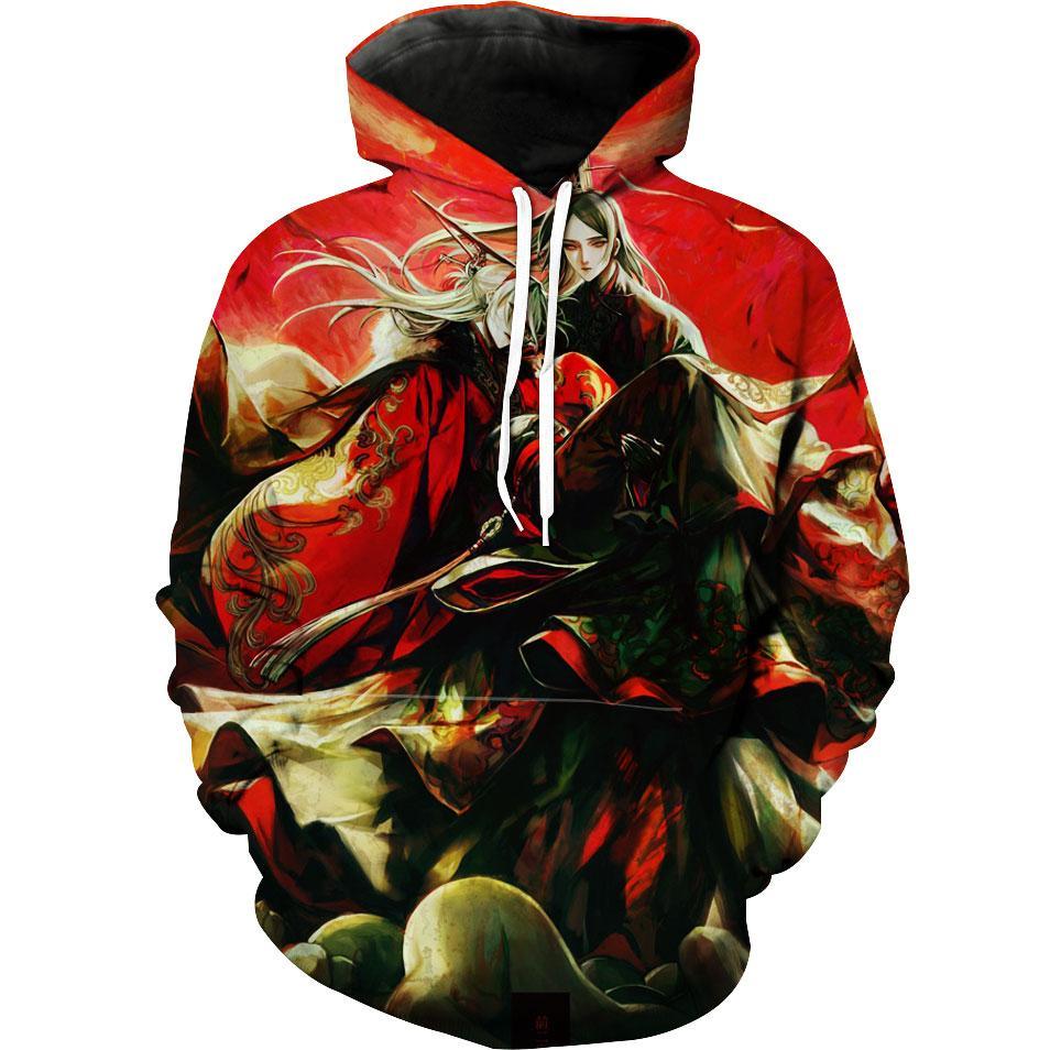 Japanese Style Fantasy Japanese Character Hoodie 3D 1 Japanese Style Fantasy Japanese Character Hoodie 3D