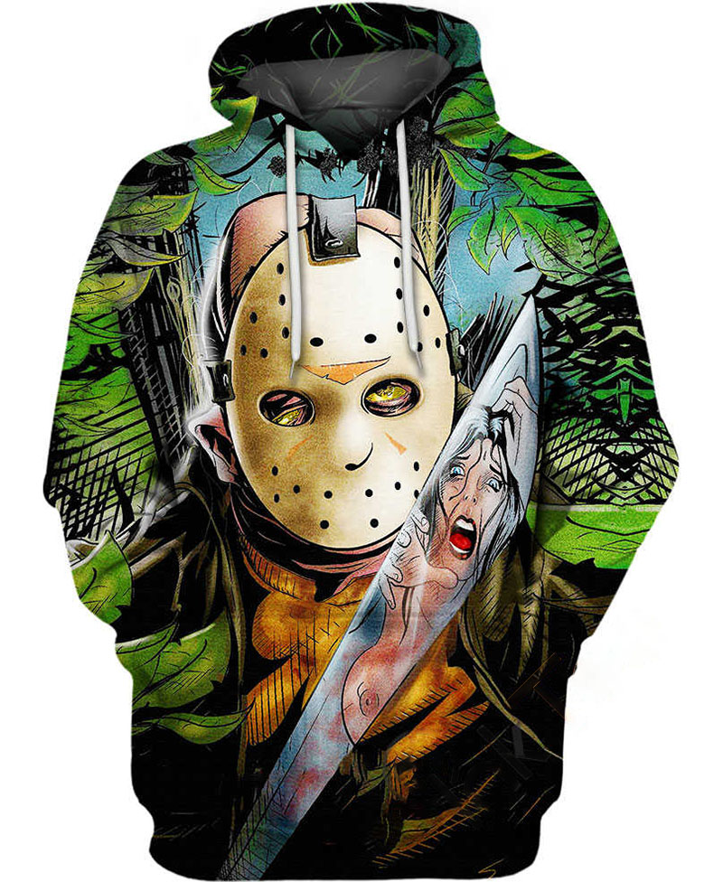 Jason Voorhees Hoodie 3D 4 Jason Voorhees Hoodie 3D