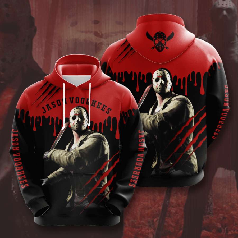 Jason Voorhees Custom Hoodie 3D 1 Jason Voorhees Custom Hoodie 3D