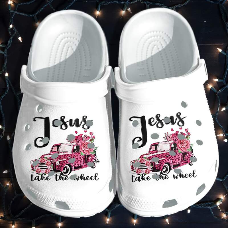 Jesus Faith Take The Wheel Pink Car For Mothers Day 2021 Crocs Clog Shoes 5 Jesus Faith Take The Wheel Pink Car For Mothers Day 2021 Crocs Clog Shoes