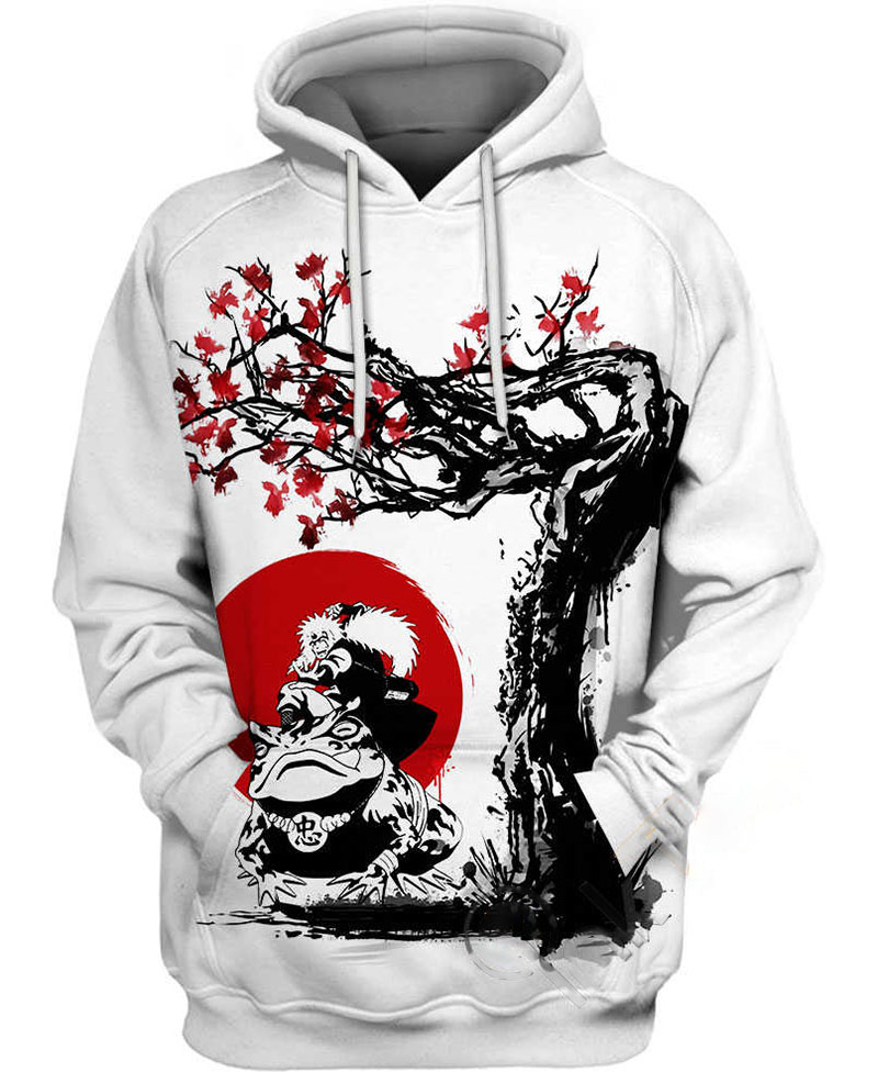 Jiraiya And Toad Hoodie 3D