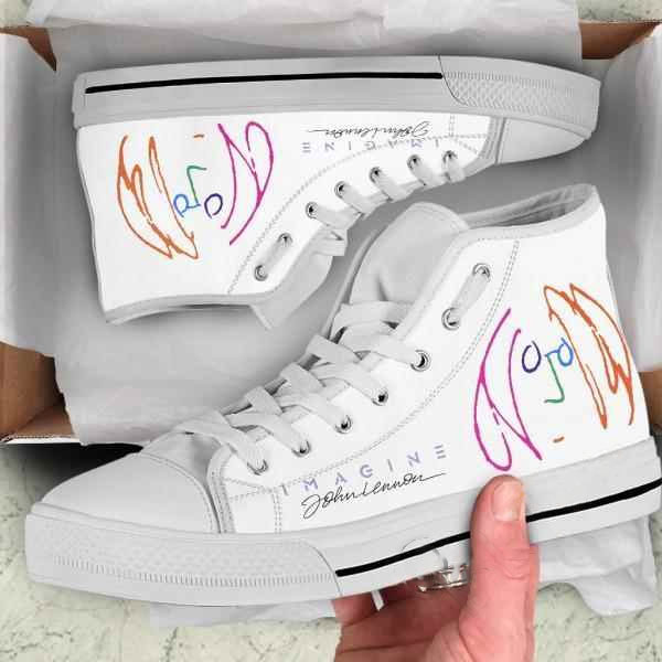 John Lennon Imagine High Top Shoes