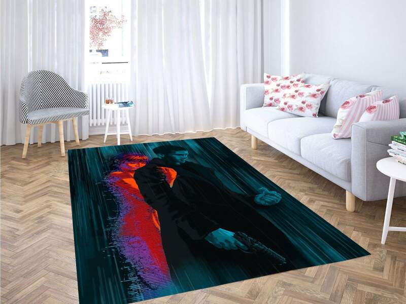 Joi In The Rain Blade Runner Carpet Rug 1 Joi In The Rain Blade Runner Carpet Rug
