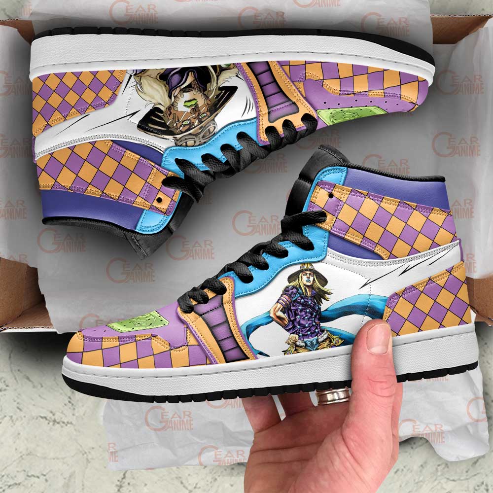 Jojo’s Bizarre Adventure Sneakers Gyro Zeppeli Anime Air Jordan Shoes