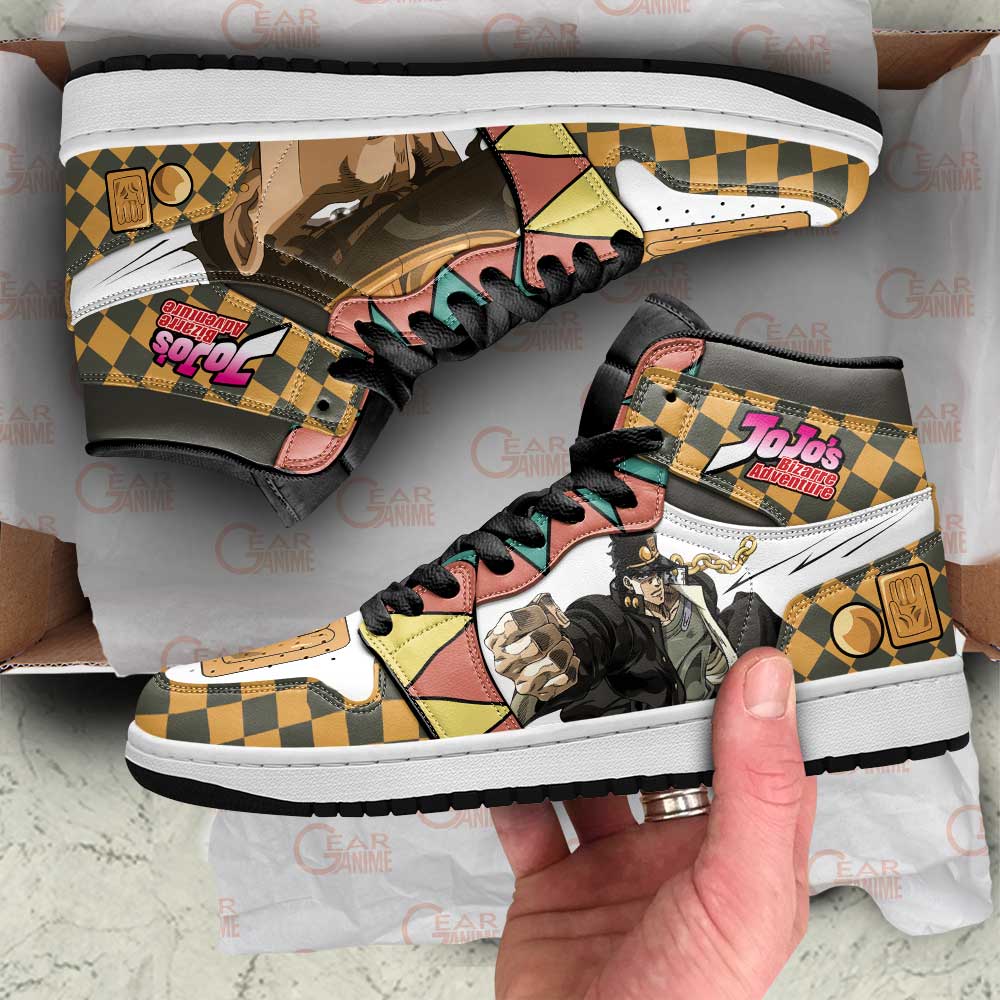 Jojo's Bizarre Adventure Sneakers Jotaro Kujo Anime Air Jordan Shoes 9 Jojo’s Bizarre Adventure Sneakers Jotaro Kujo Anime Air Jordan Shoes