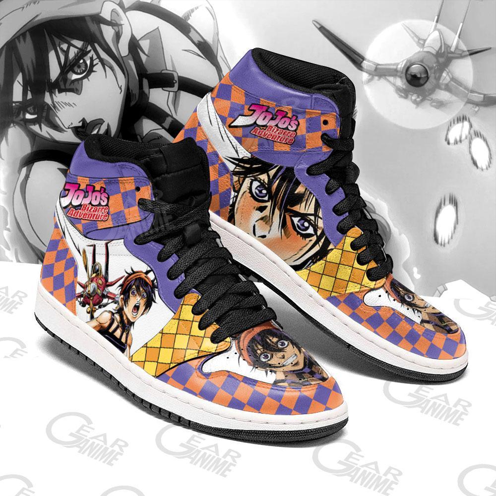 Jojo's Bizarre Adventure Sneakers Narancia Ghirga Anime Air Jordan Shoes 5 Jojo’s Bizarre Adventure Sneakers Narancia Ghirga Anime Air Jordan Shoes