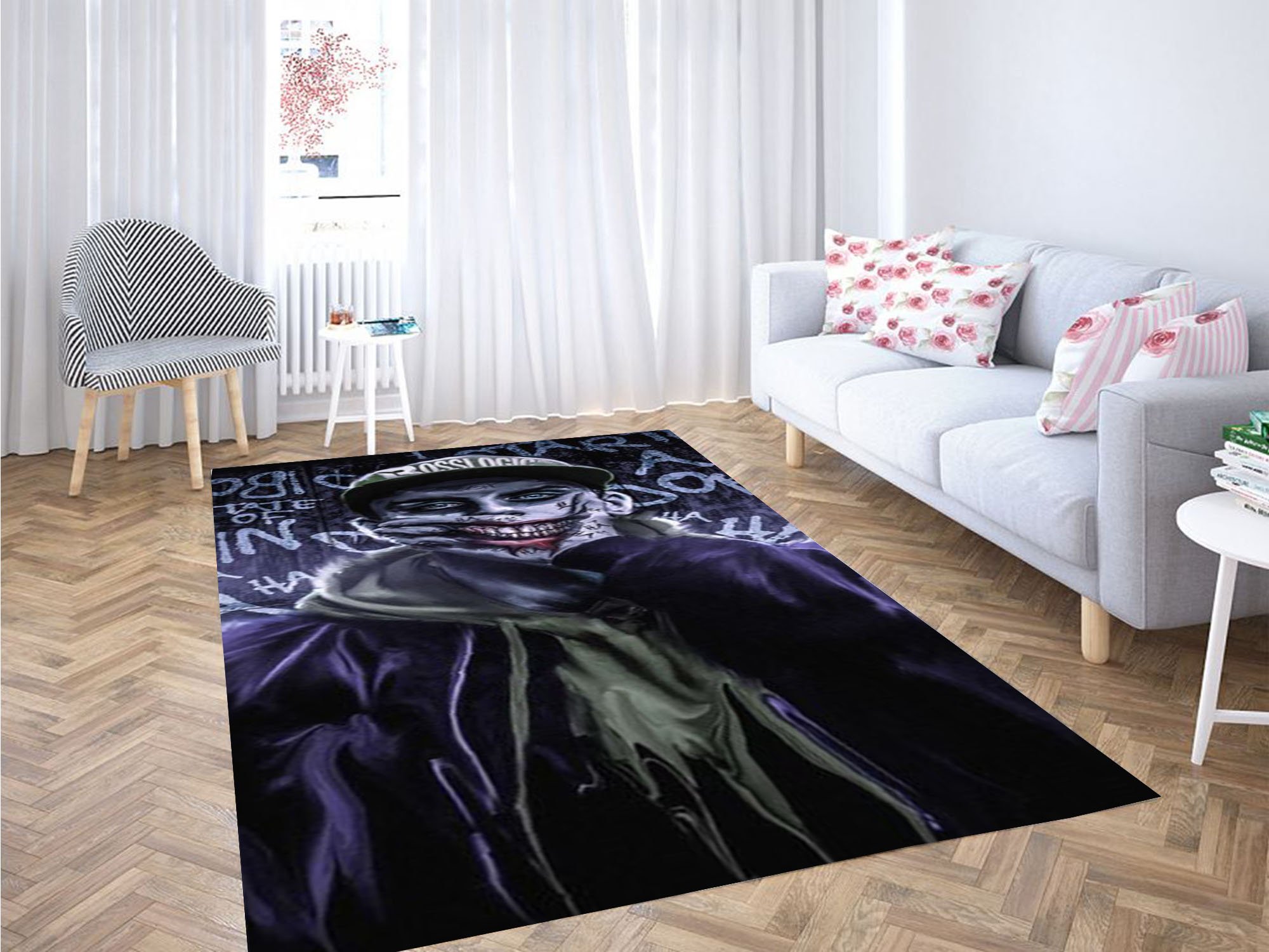 Joker Fake Smile Carpet Rug