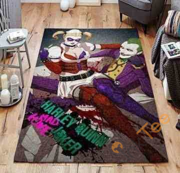 Joker Harley Quinn Area Rug