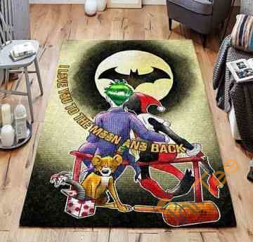 Vintage Joker Harley Quinn Area Rug