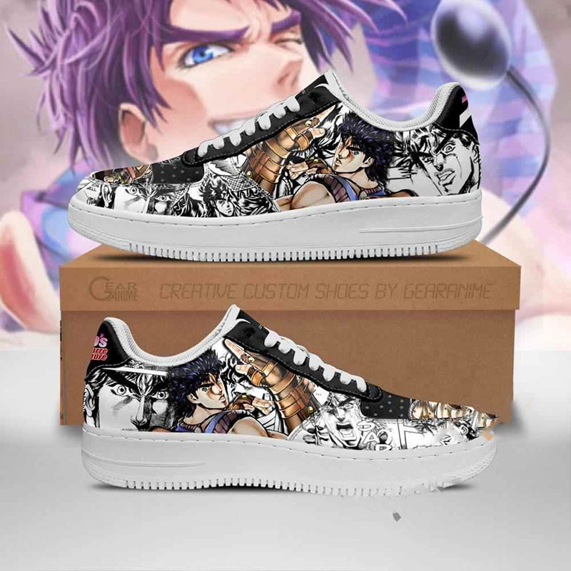 Jonathan Joestar Manga Style Jojo's Anime Nike Air Force Shoes 1 Jonathan Joestar Manga Style Jojo’s Anime Nike Air Force Shoes