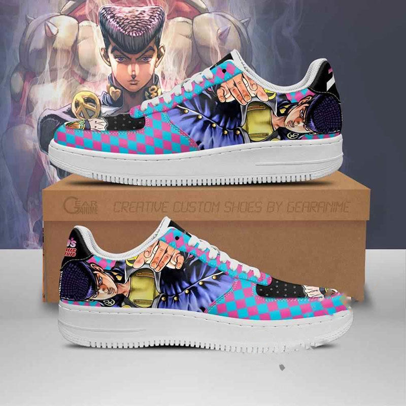 Josuke Higashikata Jojo Anime Nike Air Force Shoes